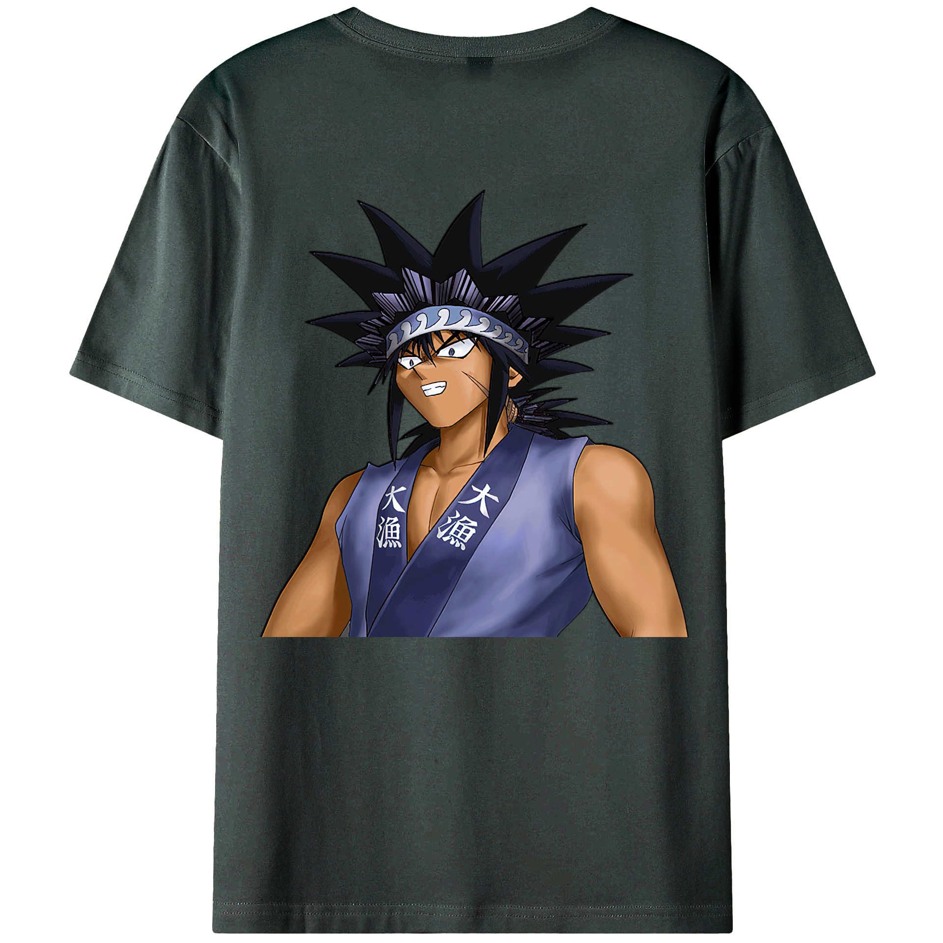 （画像用） 遊☆戯☆王 Yu-Gi-Oh! 綿100％ メンズ半袖Tシャツ（バックプリント） 通気性